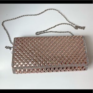 Aldo Rose Gold Crystal Clutch NWT